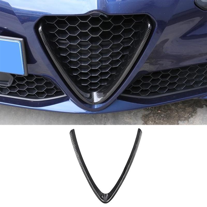 Premium Front Grille Emblem Trim with V Shape Accent