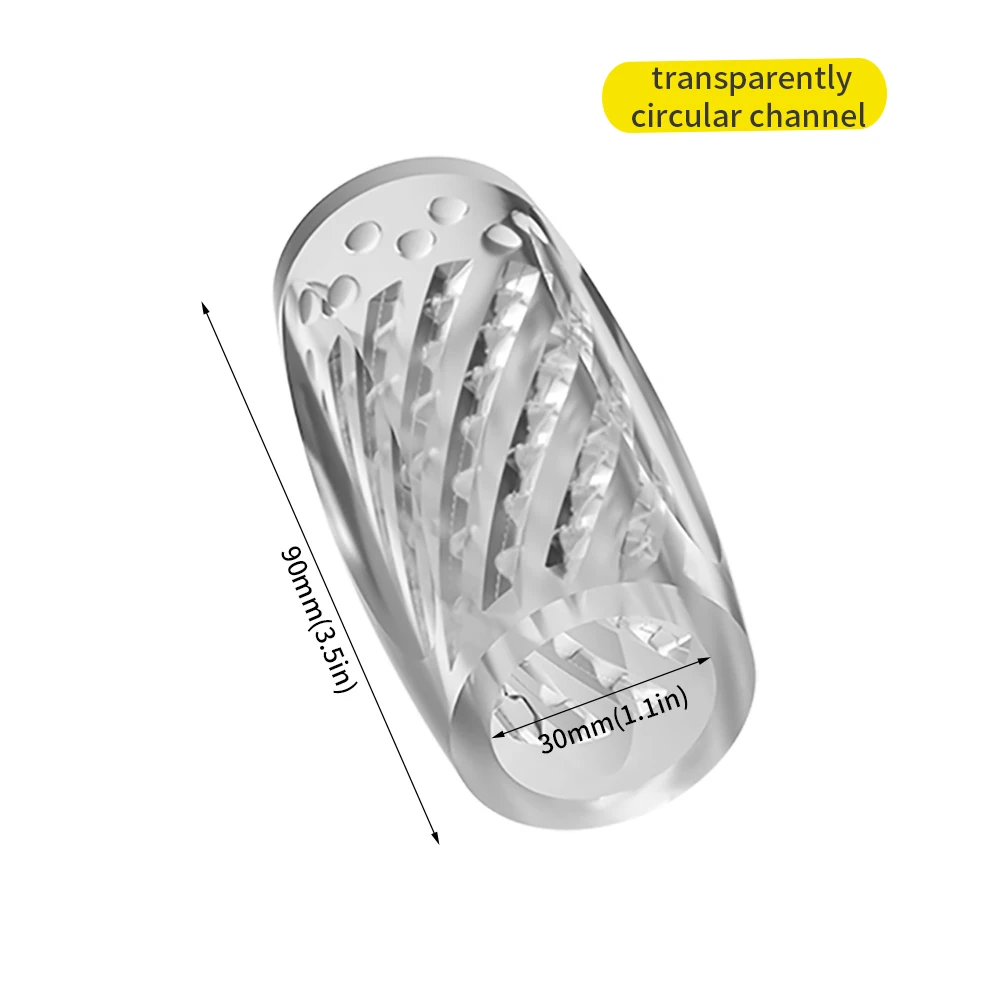 Portable Soft Male Masturbation Cup Vagina Masturbator Stimulating Penis Massager Men Glans Exercise Blowjob Toy Men Adult Goods