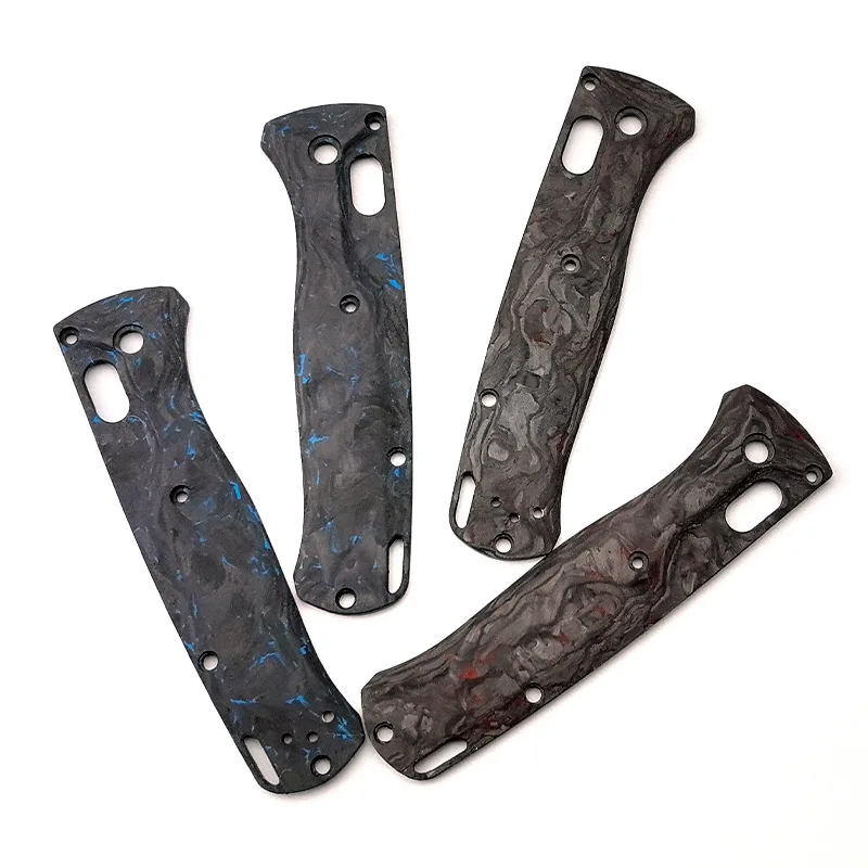 

1 Pair Full 3K Carbon Fiber Knife Handle Patch Scales For Genuine Benchmade Bugout 535 Knives Grip DIY Making Accessories Parts
