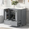 30" Premium Bathroom Vanity Set with Ceramic Sink and Ample Storage Space - Ideal for Small Bathrooms 1