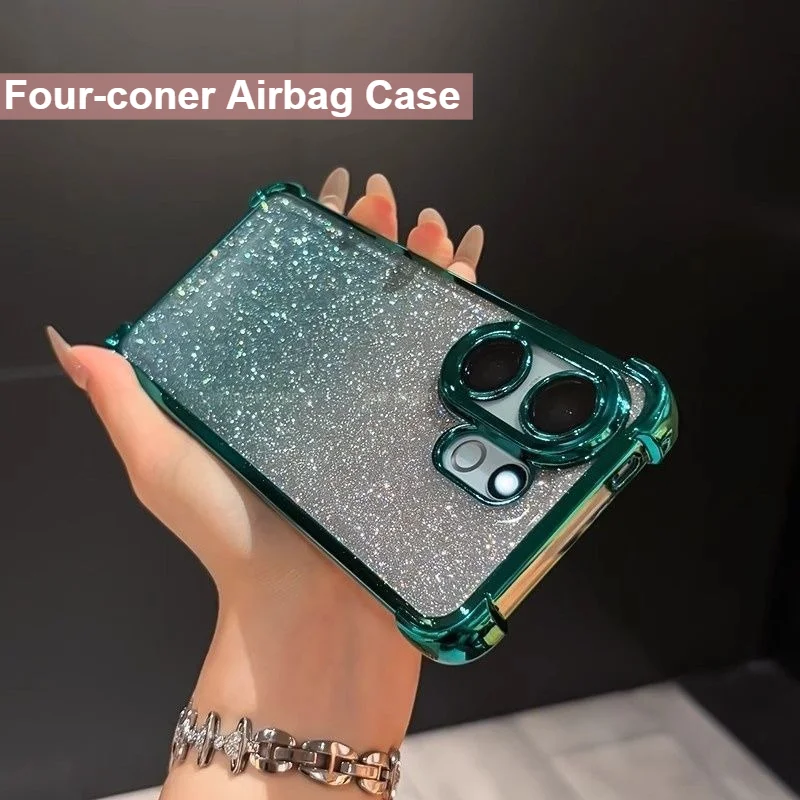 Fashion Glitter Shockproof Phone Case with Coner-Airbag Protection