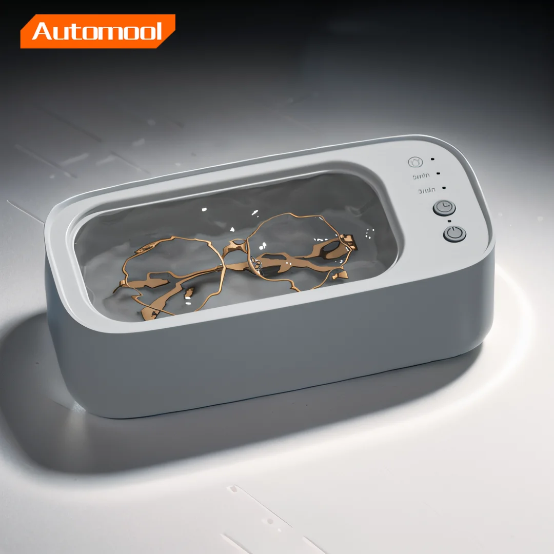 Detergente Ad Ultrasuoni Per Uso Domestico Portatile Elettrico Da 400Ml Detergente Per Pennelli Per Trucco Detergente Per Gioielli Ad Ultrasuoni Per U