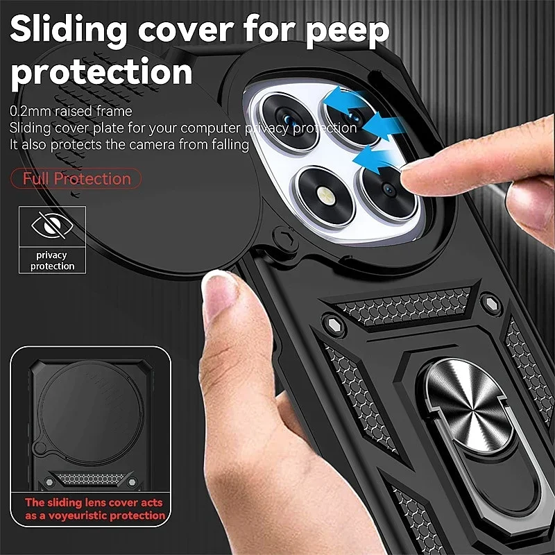 Shockproof Armor Phone Case with 360° Ring Stand Kickstand