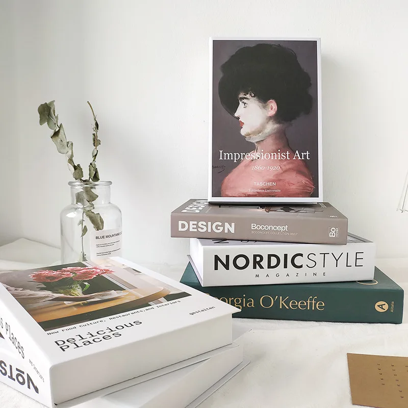 

Fashion Perfume Girl Fake Books home accessories Decoration Simulation Book Coffee Table Villa Hotle Home Decor Shooting Props