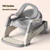 3 in 1 Auxiliary Potty Training Seat Stairway Folding Toddler Toilet Pad Step Stool Anti-Slip Children's Toilet Seat Ring 3