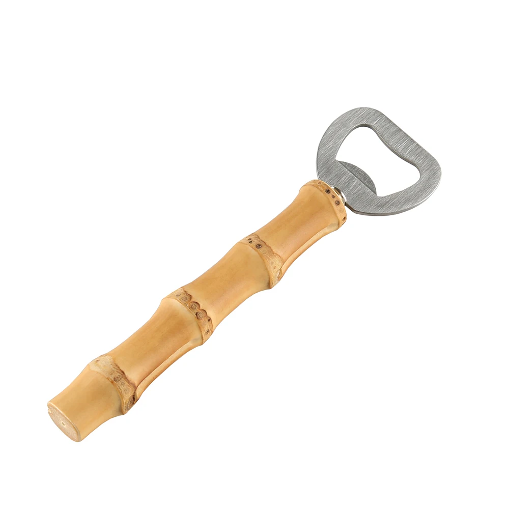 Creative Vintage Retro Drink Opening Tool Restaurant Household Bar Kitchen Bamboo Root Wooden Handle Beer Bottle Opener bottle opener