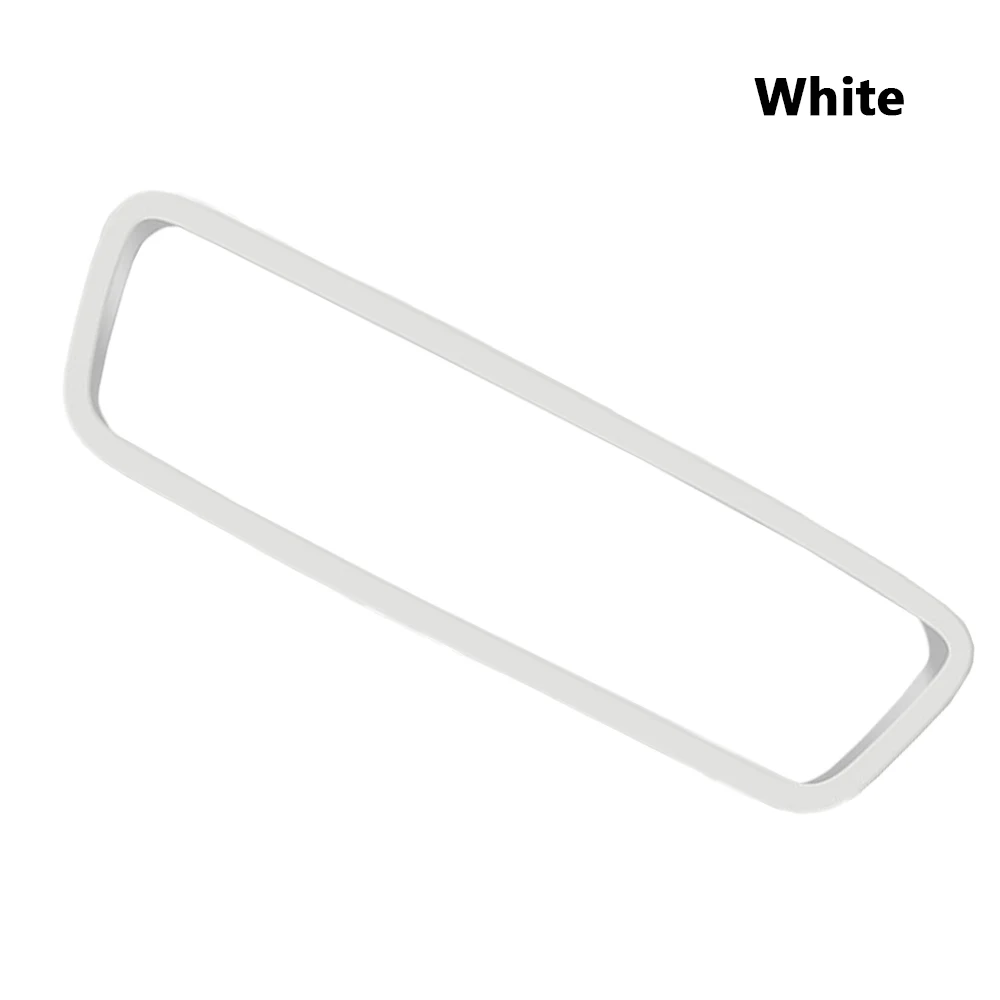 Car Interior Rear View Mirror Protector Frame Silicone Rubber Case For Tesla Model 3 Model Y Center Console Styling Accessories