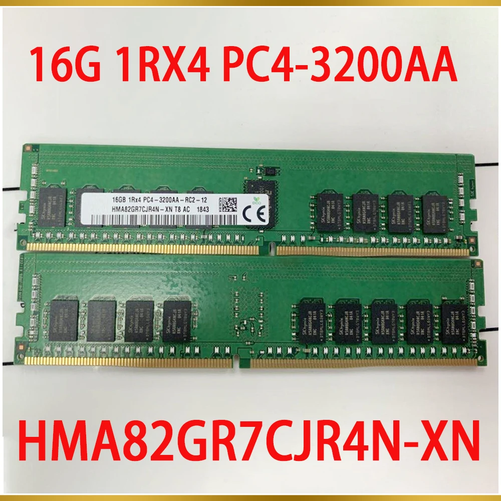 1 PCS Memory For SK Hynix RAM 16GB 16G 1RX4 PC4 3200AA ECC REG HMA82GR7CJR4N XN