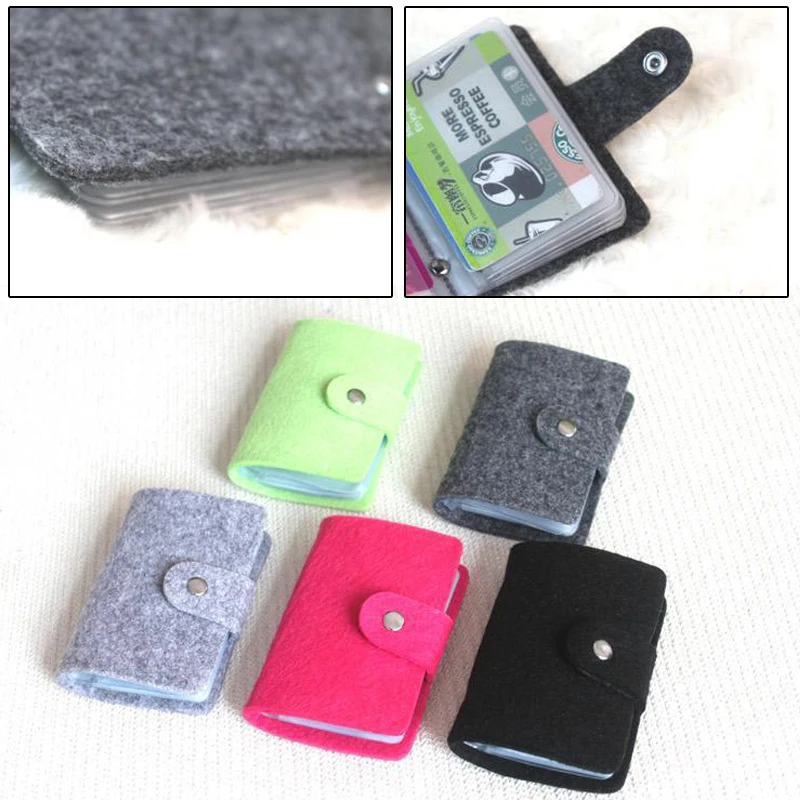 

24 slots ID Credit Card Button Case Holder Wallet Organizer Gift Business Card ID Holder Wallet Slim