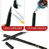 Brush Lettering Pens Set Black Ink Refillable Calligraphy Pen Markers Art Writing Markers Office School Supplies Stationery 5