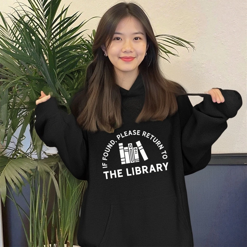 Library Return Casual Hoodie for Book Lovers