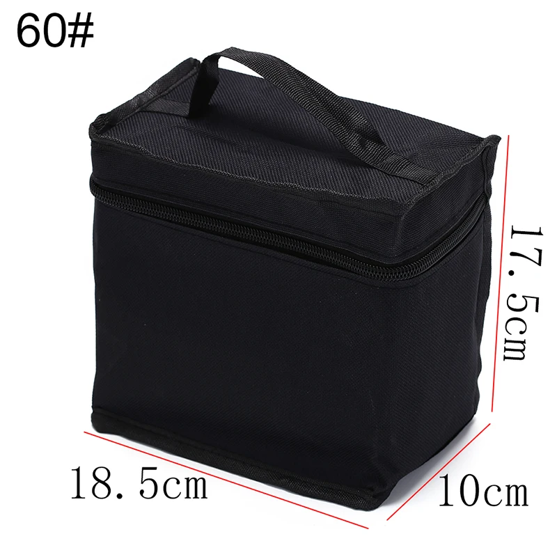Stationery Storage Box Zipper Folding Art Markers Zipper Canvas Storage Pencil Bag Hold Markers Pen