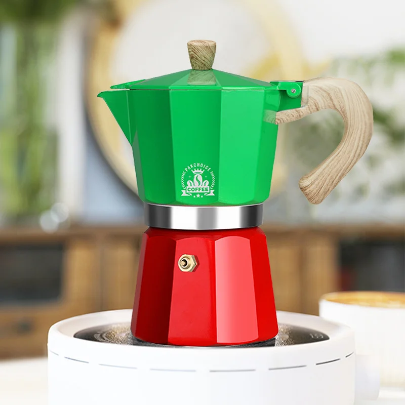 150Ml/300Ml Moka Pot Caffettiera A Dieci Punti Macchina Per Caffè Espresso Latte Apparecchio Per Caffè Accessori Per Barista Caffettiera