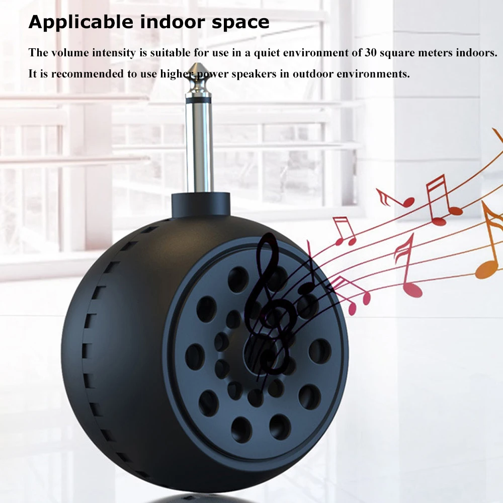 Mini Bluetooth Speaker Wireless Music Sound Box Portable Loudspeaker with 6.35mm Adapter for Electric Guitar Electric Blowpipe