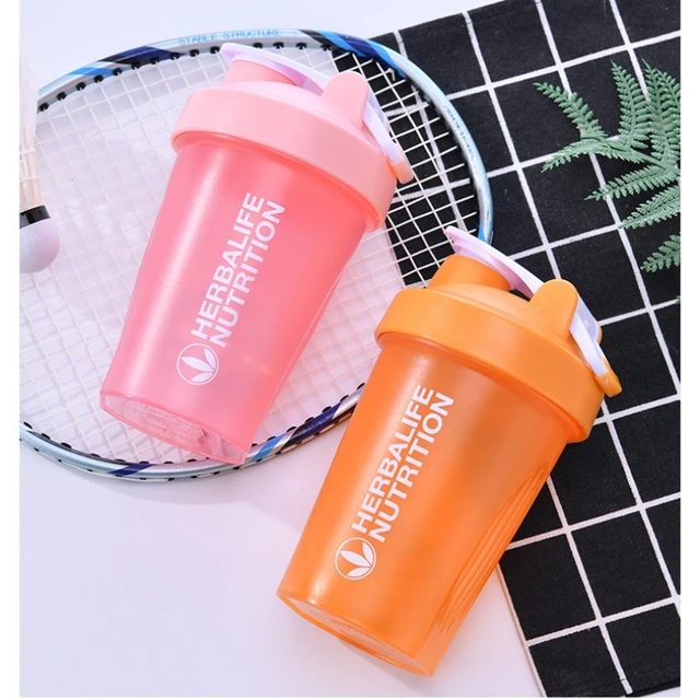 400ml Portable Protein Powder Shaker Bottle Leak Proof Water Bottle for Gym Fitness Training Sport Shaker Mixing Cup with Scale 6