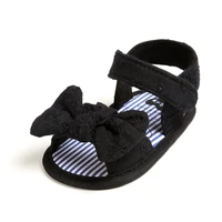 Summer Baby Girls Bow Sandals Toddler Breathable Anti-Slip Shoes Soft Sole Flat Princess Dress Shoes Newborn Baby Beach Sandals 6