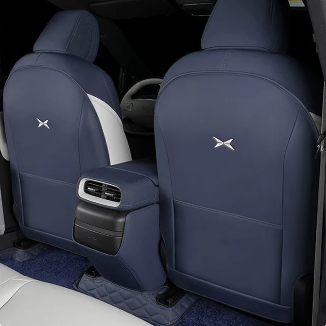 For Xpeng G6 Rear Seat Anti Kick Cushion Seat Cover Accessories Modification Anti kick pad Interior Decoration Car Mounted Produ 2
