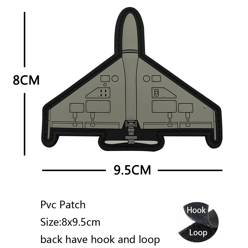 PVC Three-Dimensional Pencil Grocope Soft Rubber Morale Armband Backpack With Hook Loop Patch