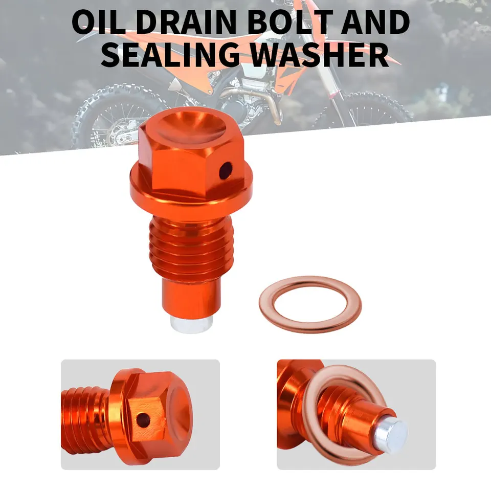 Tappo Scarico Olio Magnetico Kawasaki KX 85 (01-24) Verde - Foto 11