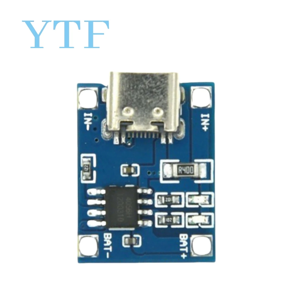 10/100pcs 5V 1A ����ũ�� USB 18650 ����-c ��Ƭ ���͸� ���� ���� ������ ��� + ��ȣ TP4056 18650 �� ���� ���