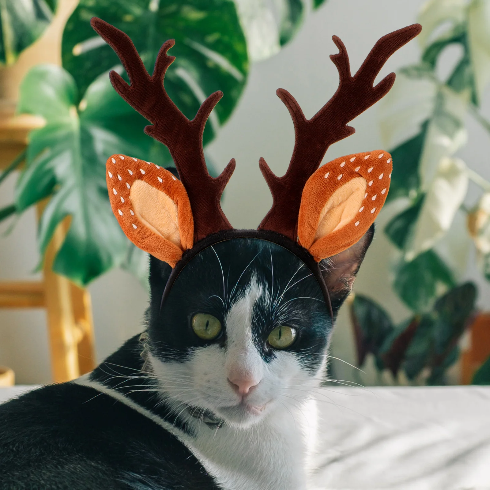 Reindeer Dog Costume Puppy Ears Toys Headband Halloween Christmas for Cat Child 4