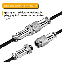 NNBILI Mechanical Keyboard Coiled Cable Wire Type C USB Port Aviator Coiling Cable Desktop Computer Gaming Keyboard Accessories 2