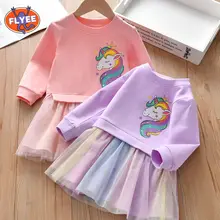 Robe Tutu en dentelle pour filles, tenue de soirée à fleurs, en maille, vêtements de vacances décontractés, de Ballet, arc en ciel, nouvelle collection printemps été