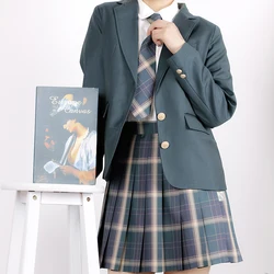 Graduation Uniform Blazer for Women Cardigan Jk Suit Coat Japanese Girl Korean High School Student for Seifuku Cosplay All-match