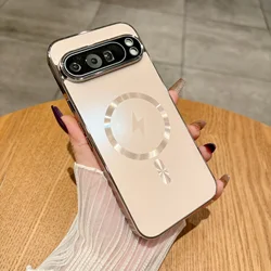 Matte Magnetic Wireless Charging Case with Slim Hard Protection Cover - Pixel 9Pro XL (Desert Gold)