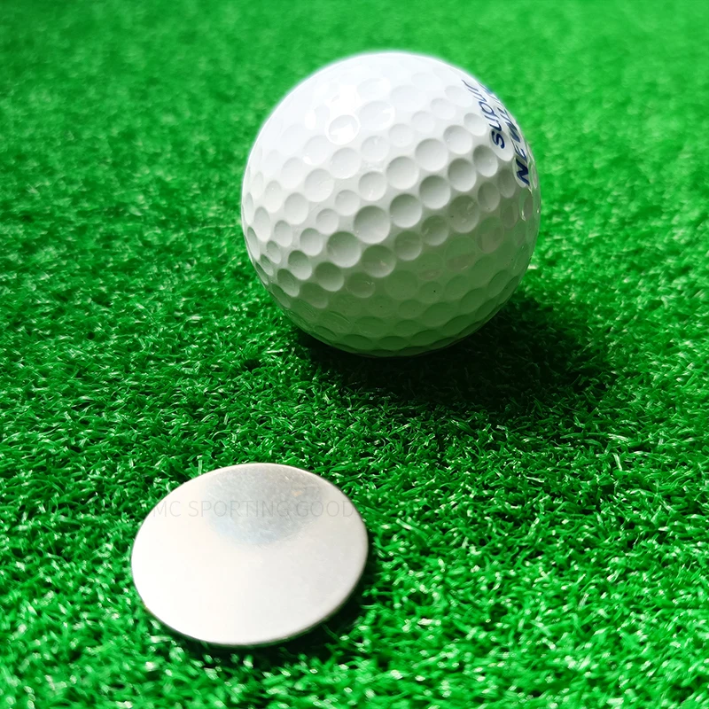 1pc Blank Marker With Magnetic Golf Hat Clips Golf Ball Marker Men Women Golfer Gifts Accessories for Caps Visor Belt Pocket Lot