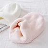 Winter Hats for Women Warm Long Rabbit Fur Hair Female Caps Fashion Solid Colors Wide Cuff Young Style Beanies 5
