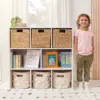Streamline 8-Compartment Storage Cabinet, 36in, Classroom Furniture, White Wash 6
