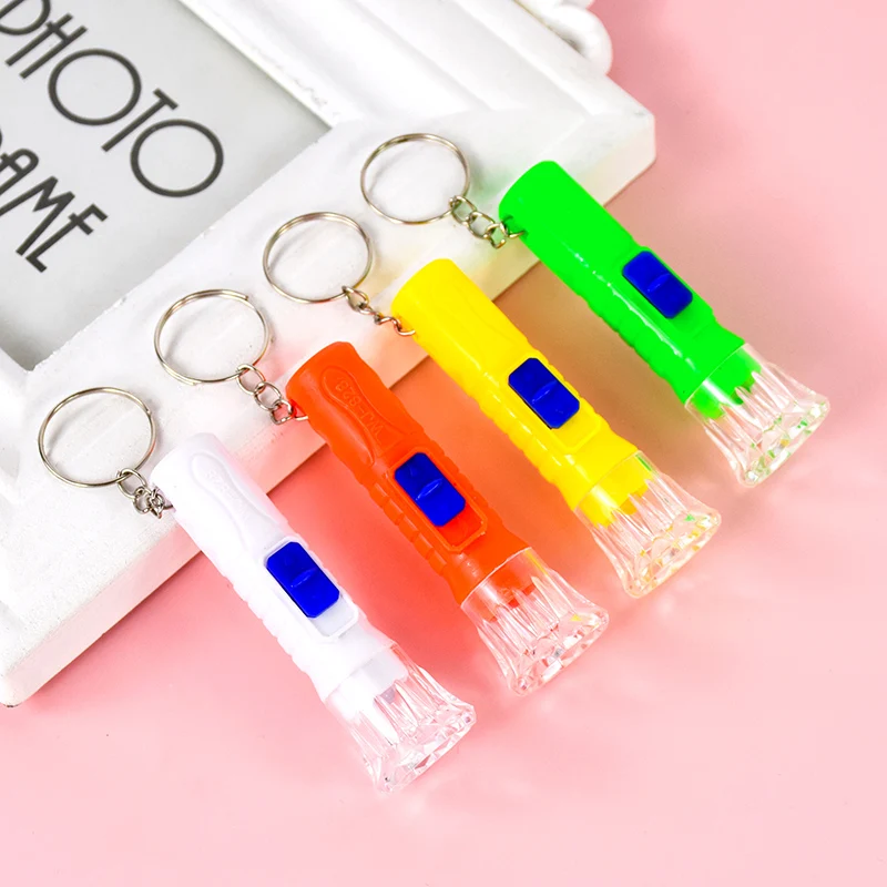 12/24Pcs Mini LED Flashlight Lamp Children Birthday Party Favors Goodie Bag Pinata Filler Toys Rewards Christmas New Year Gifts