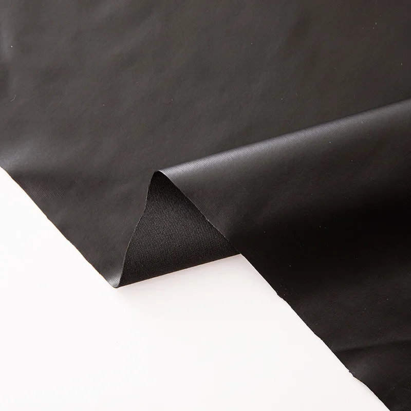 Waterproof PU Knit Base Layer 527 Dull Leather Surface For Sweat Clothes Artificial Leather Pants Fabric Dynamic