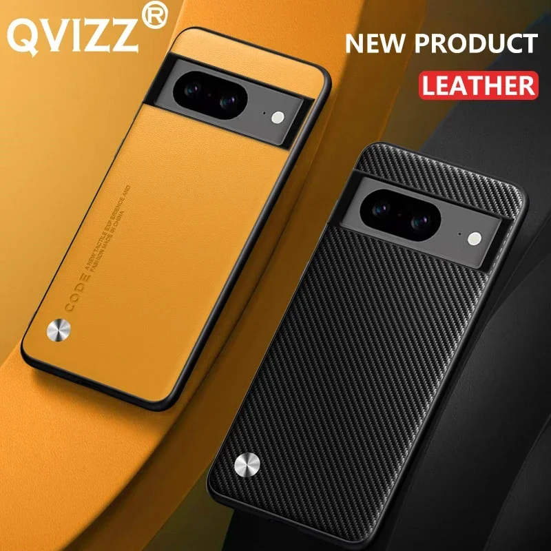 Leather Carbon Fiber Silicone Protective Phone Cover