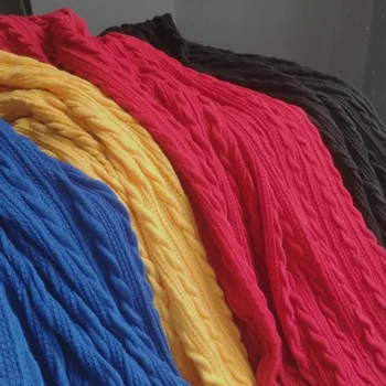 Coarse Knit Blended Fabric 1