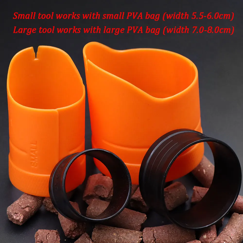 Carp Fishing Tools PVA Bag Bait Loading Accessories Method Feeder Fishing Bait Boilie Thrower Fast Melt PVA Mesh Terminal Tackle fishing accessories