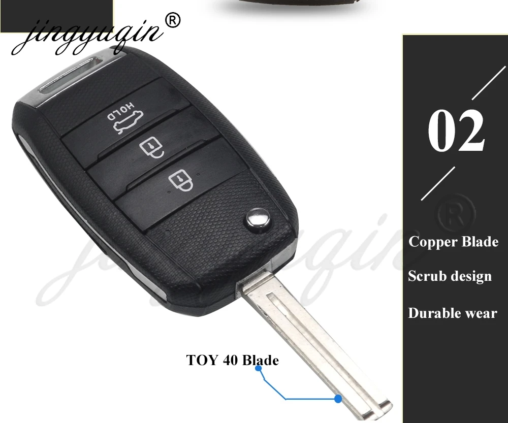 jingyuqin 95430-A7100/A7101/S4000 OKA-870T Für KIA Cerato K5 Soul CERATO 2014 2015 2016 2017 2018 433MHz 4D60 Autoschlüssel-Fernbedienung – Detail 5