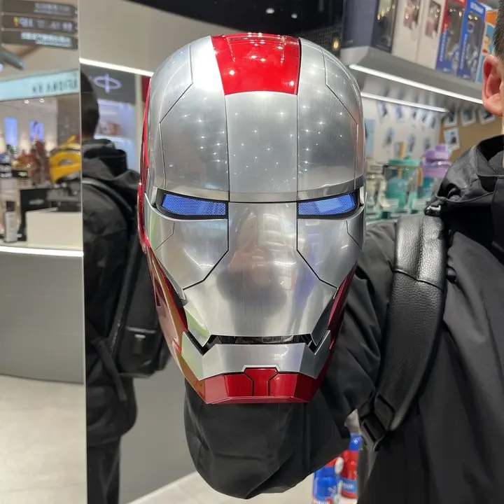 Produktbild von TQBLK Autoking 1:1 Armor Iron Man Helm, Superhelden, Elektrisches Öffnen Und Schließen, Tragbare