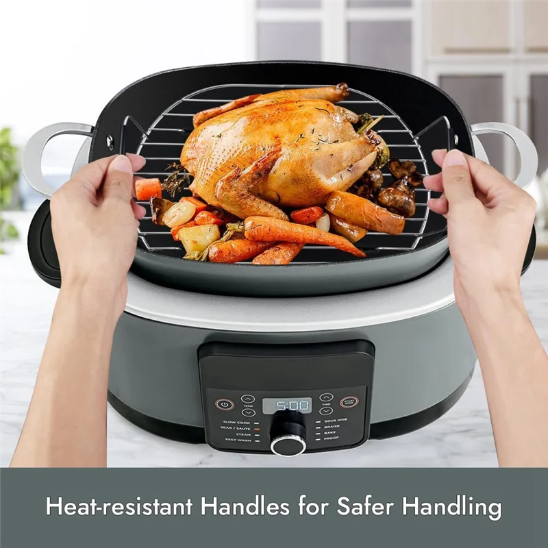A45G-Roast And Steamer Rack For Ninja Foodi MC1000 MC1001 MC1010 Slow Cooker Crock, Multicooker Accessories