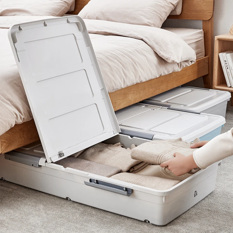 StorageBoxUnderTheBedSortingBoxFlatStorageBoxwithWheelsLow