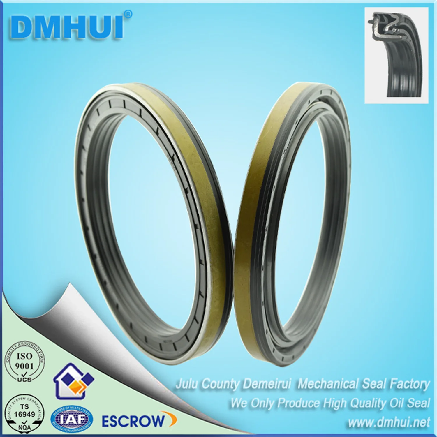 Farm machinery tractor oil seal 12014492B 110*140*14.5/16/110X140X14.5/16 RWDR KASSETTEDTS TS16949