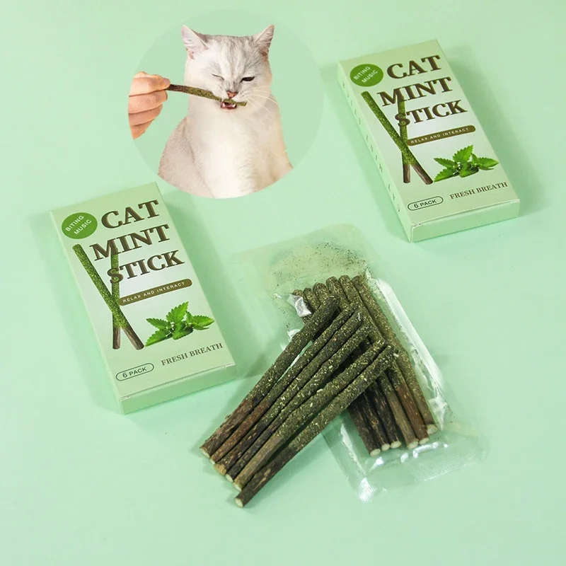 6SticksboxCatChewsProductsNaturalMolarToothpasteStickMatatabi