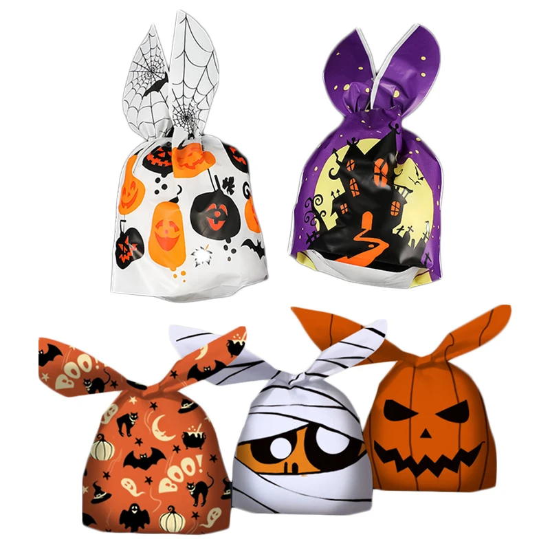 Plastic Candy Bags Halloween Halloween Packaging Supplies 10/20pcs Halloween Aliexpress
