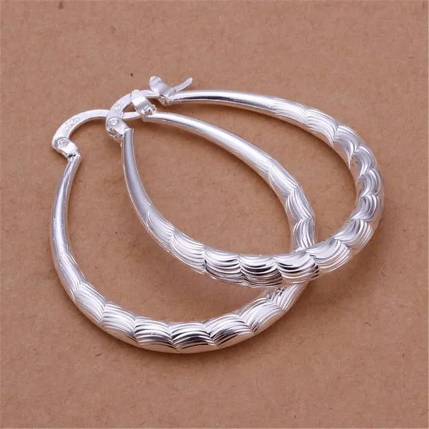 925 wedding silver earrings for lady women gold color wedding gift lady hot fashion jewelry high quality factory price - 4