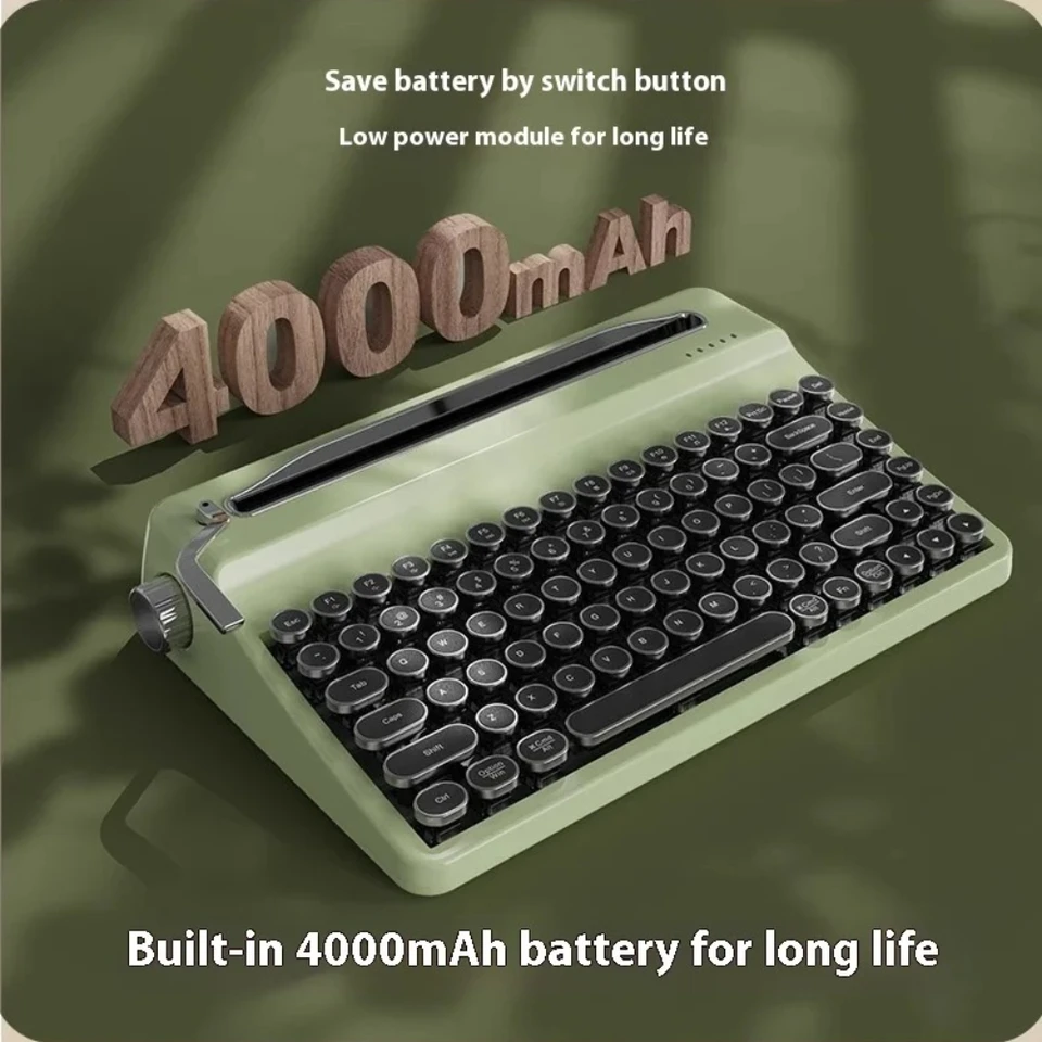 Yunzii QL75 タイプライター メカニカル キーボード ワイヤレス トライ