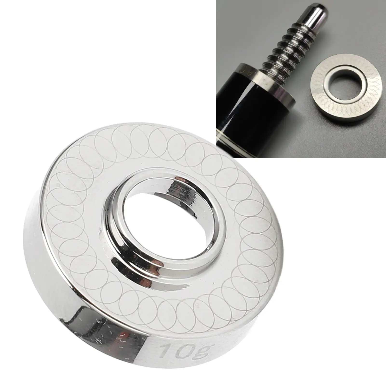 Stainless Steel Pool Cue Balance Ring 5 /16‑14 Weight for Billiard Stick Training Comp