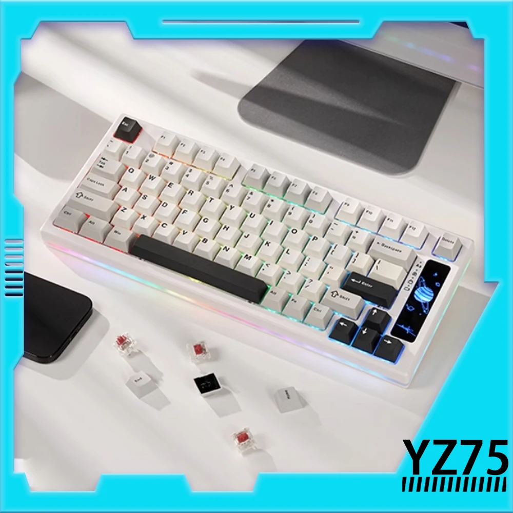 YunziiYz75WirelessKeyboard75HotSwappableGamingMechanical