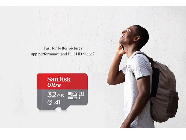 SanDisk Ultra Micro SD Memory Card, A1, C10, U1, FHD, 64G, 128G, 256G,  512G, 1 To, 140 MBumental, TF Flash pour Camare - AliExpress