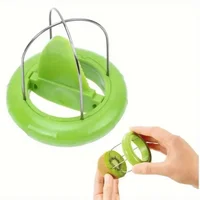Outil fendu pour éplucher le Kiwi, Gadgets et accessoires de cuisine, coupe créative, ustensiles pour éplucher le Kiwi, creuser des fruits, trancheur, couteau à fruits, 1 pièces 4